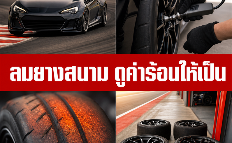  ลงสนามครั้งแรก เติมลมยางเท่าไรถึงจะเกาะ?