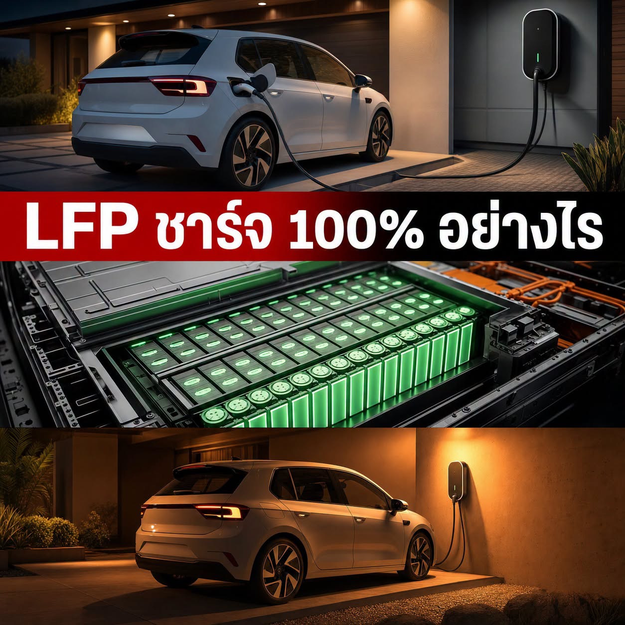  รถ EV แบต LFP ควรชาร์จถึง 100% ทุกครั้งจริงหรือ?