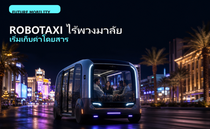 ROBOTAXI ไร้พวงมาลัย | เริ่มเก็บค่าโดยสาร