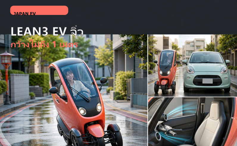 LEAN3 EV จิ๋ว | กว้างไม่ถึง 1 เมตร