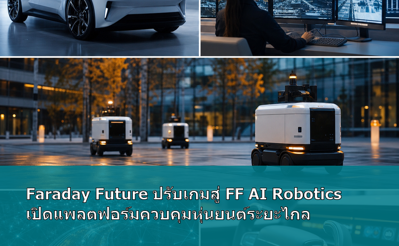 Faraday Future ปรับเกมสู่ FF AI Robotics เปิดแพลตฟอร์มควบคุมหุ่นยนต์ระยะไกล