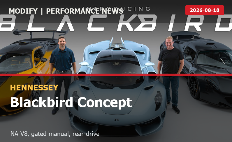 Hennessey Blackbird concept วางสูตรอเมริกัน hypercar: V8 NA 6.2 ลิตร เกียร์ gated manual และขับหลัง