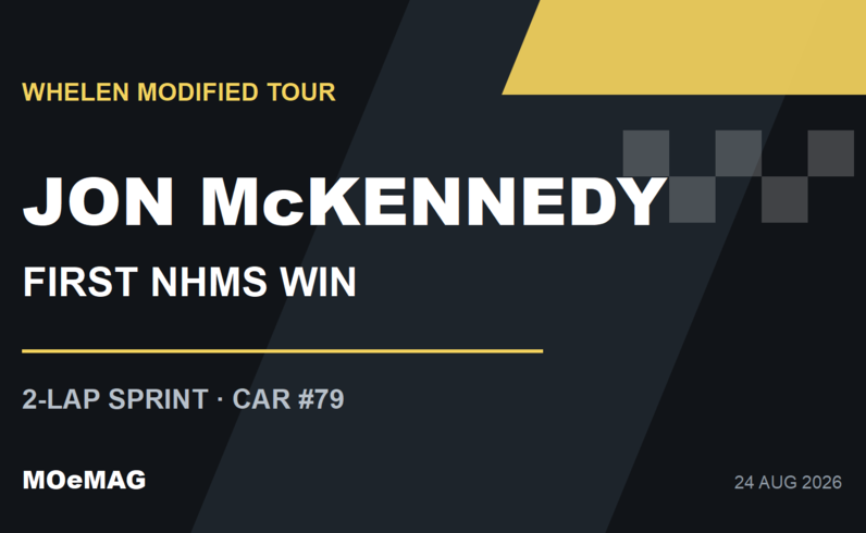Jon McKennedy คว้าชัย Modified Tour ที่ New Hampshire ครั้งแรก หลังลุ้นสองรอบท้าย
