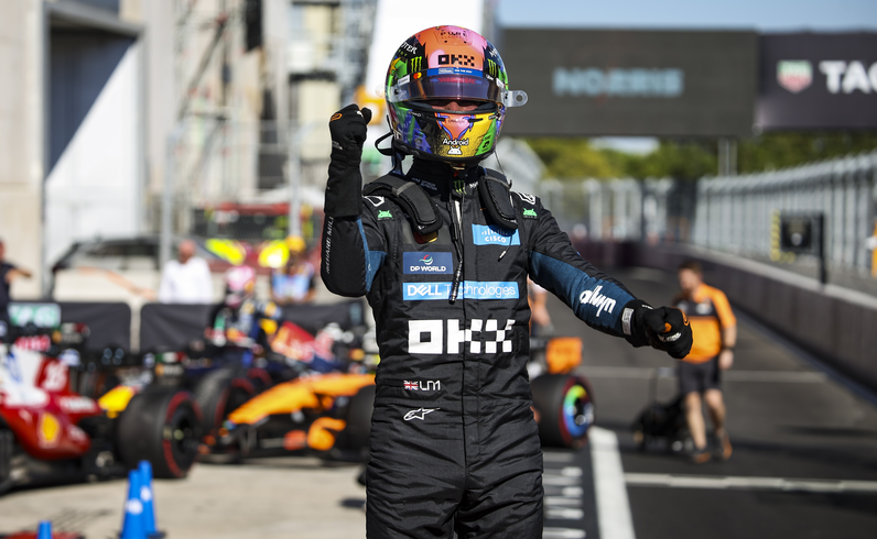 Lando Norris คว้าโพล F1 Madring ครั้งแรก เฉือน Antonelli 0.011 วินาที