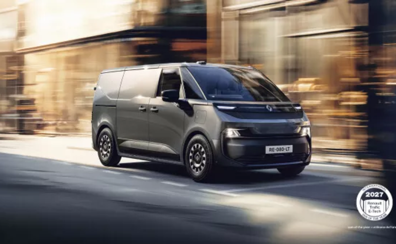 Renault Trafic Van E-Tech Electric คว้า Van of the Year 2027 ชูระบบ 800V