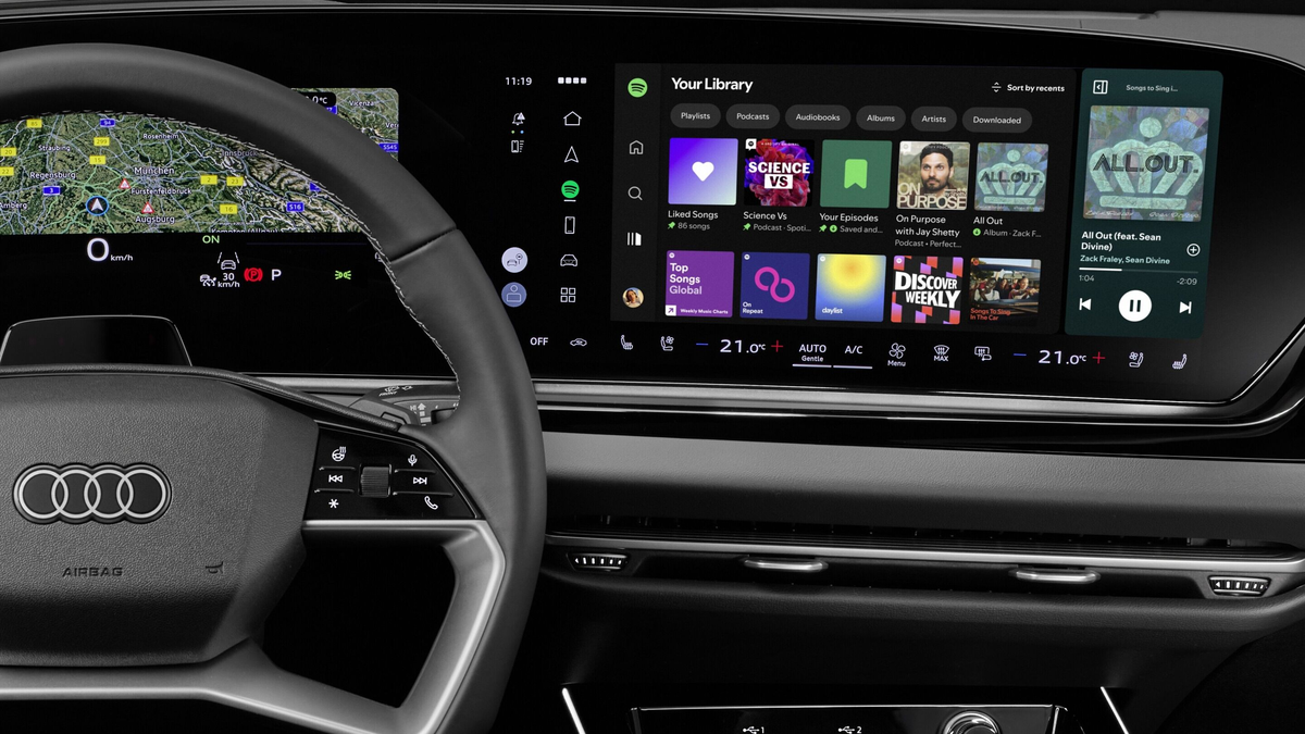 Audi ใส่ Spotify แบบ Native ในรถ ไม่ต้องต่อสมาร์ตโฟน เริ่ม 47 ตลาด